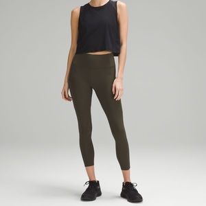 Lululemon Fast & Free Leggings 25” in Dark Olive size 4